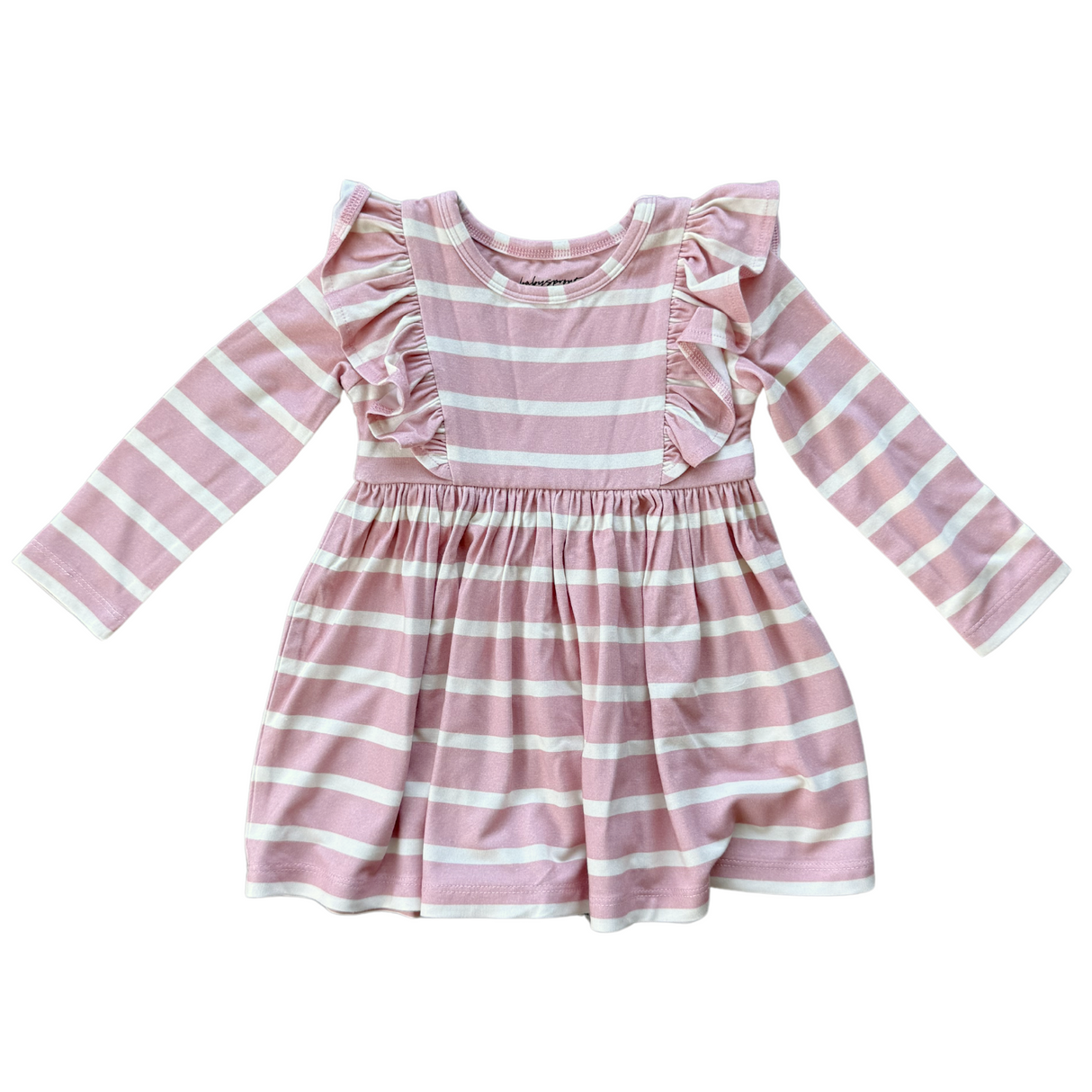 Long Sleeve Ruffle Dress - HoneyBug