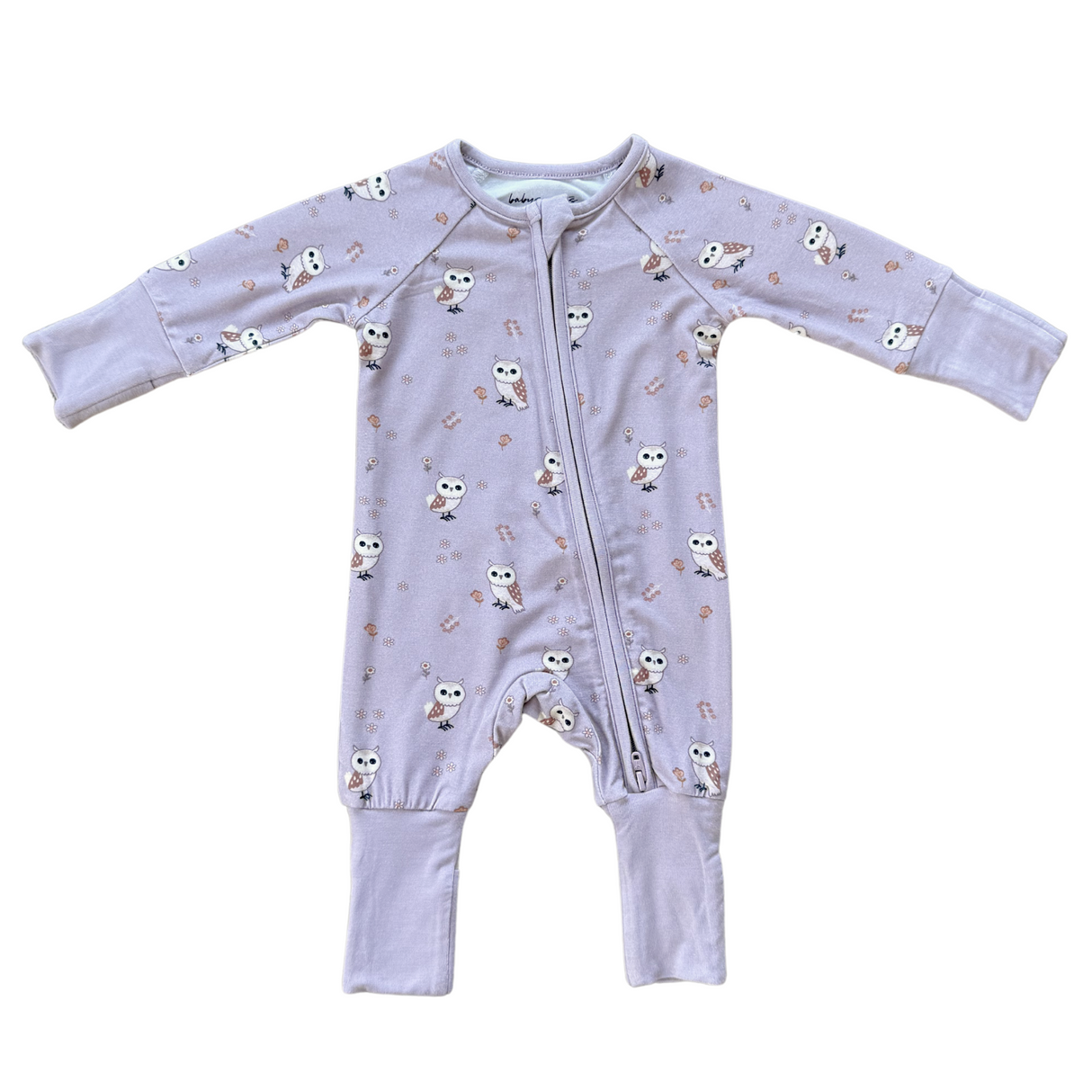 Long Sleeve Zip Romper - HoneyBug