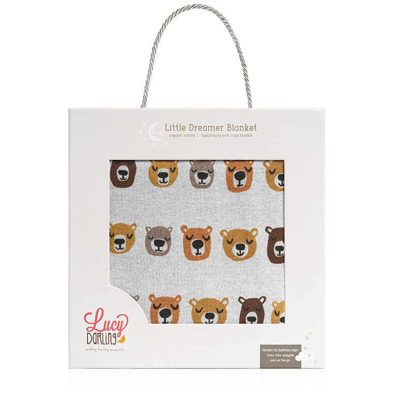 Little Dreamer Organic Baby Blanket - Little Camper - HoneyBug