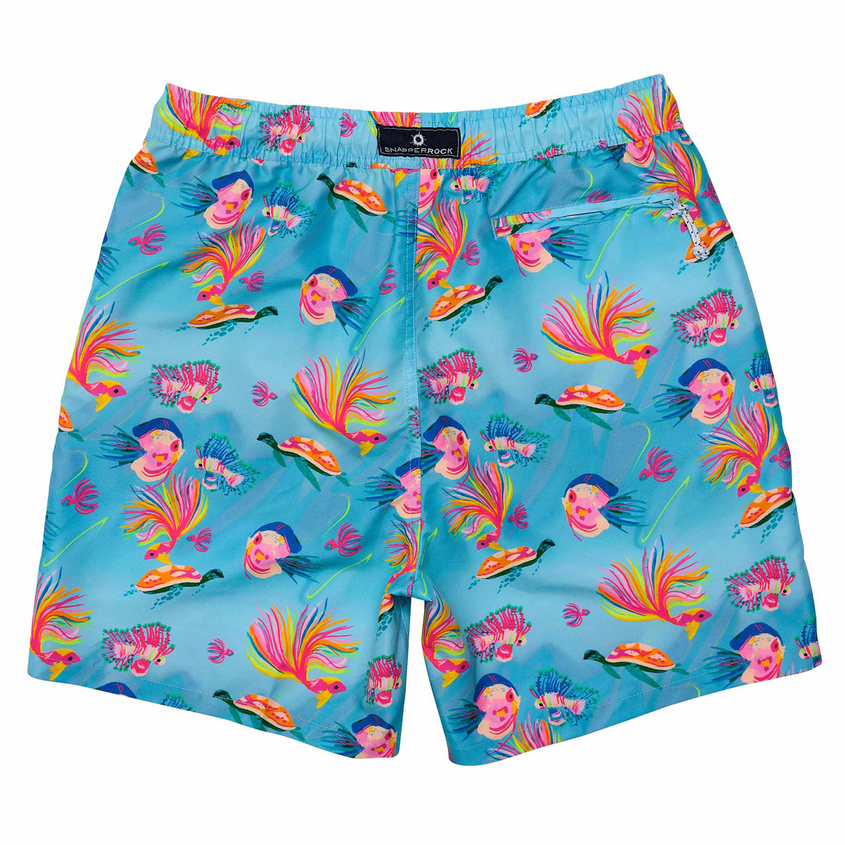 Mens Kaleido Fish Sustainable Swim Short - HoneyBug
