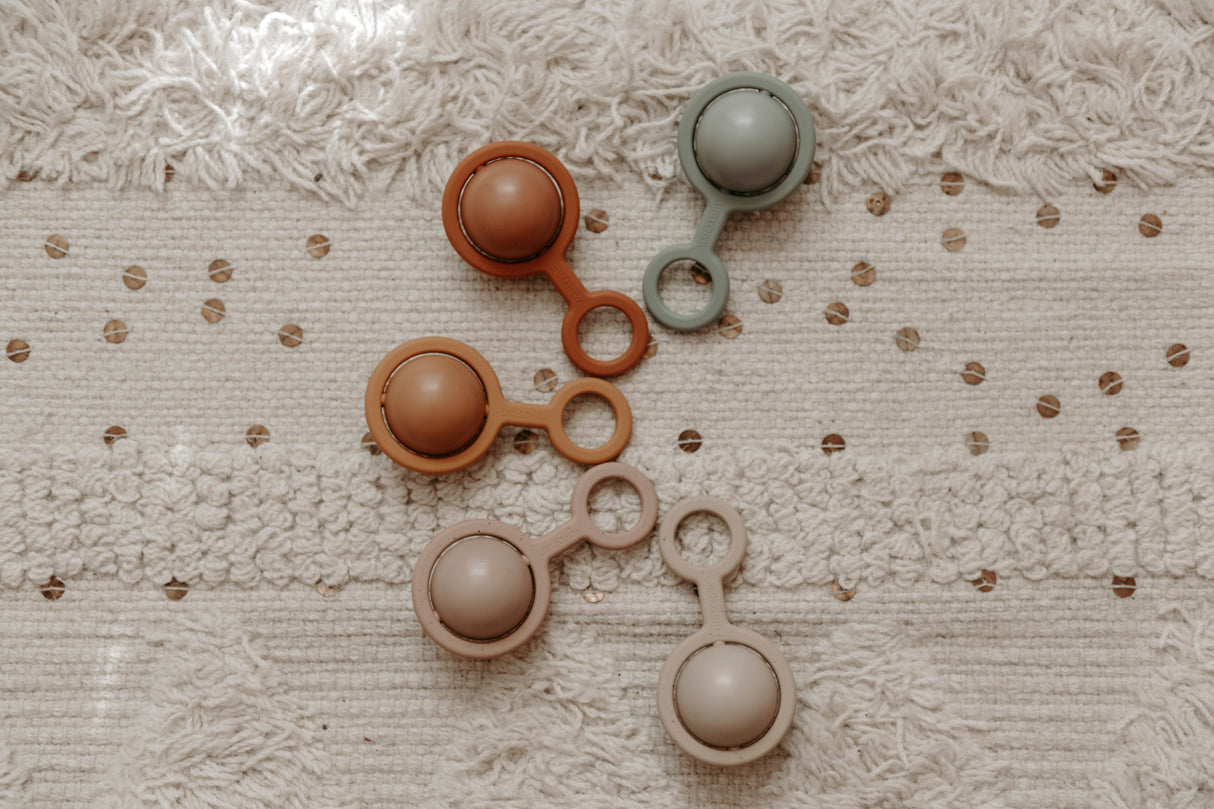 Rattle Toy - Ora | Iceberg Green - HoneyBug