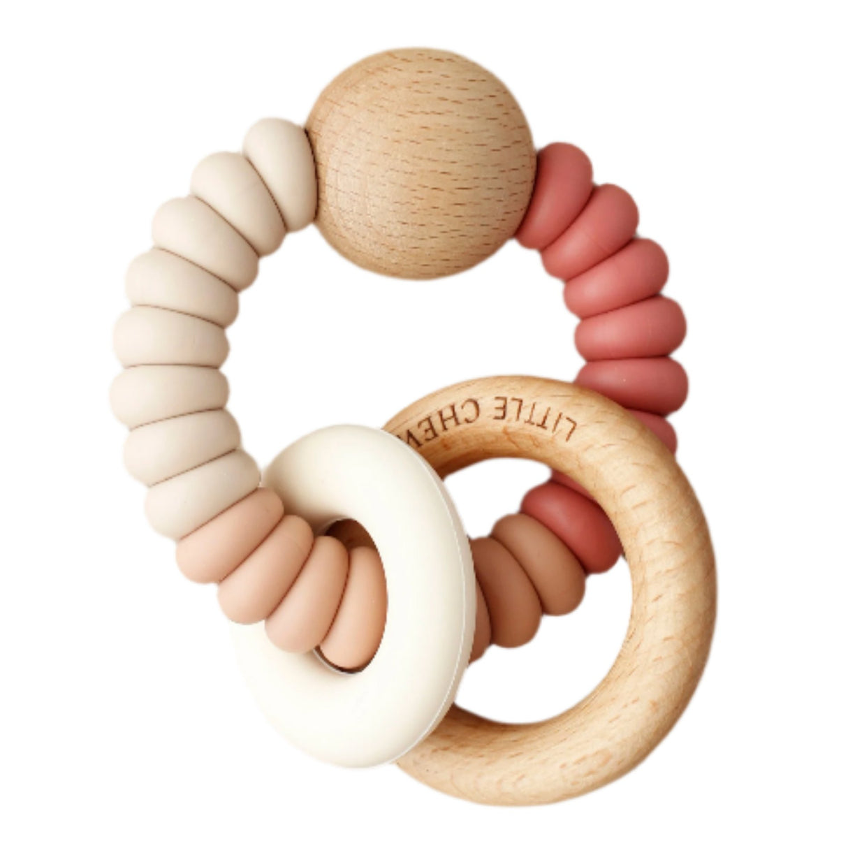 Rattle Teether - Dany | Maroon - HoneyBug