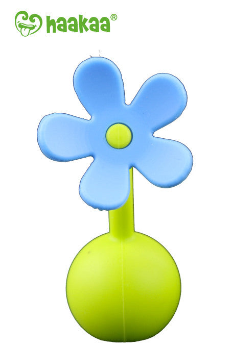 Haakaa Gen 1 Silicone Breast Pump 4 oz and Silicone Flower Stopper Set - HoneyBug