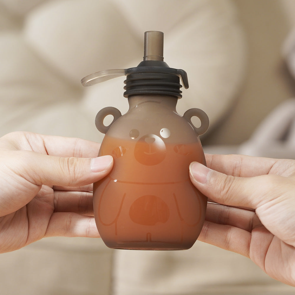 Haakaa Happii Bear Silicone Goody Pouch 6 oz - HoneyBug