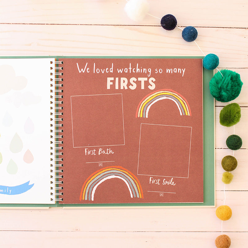 Little Rainbow Memory Baby Book - HoneyBug