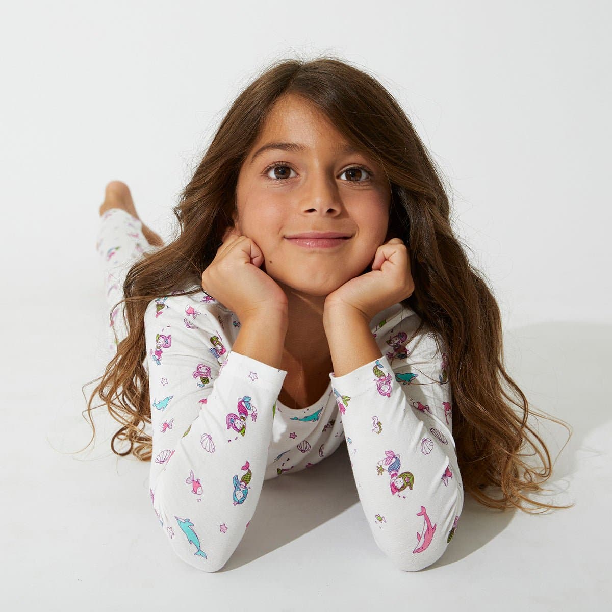 Mermaid Bamboo Kids Pajamas - HoneyBug