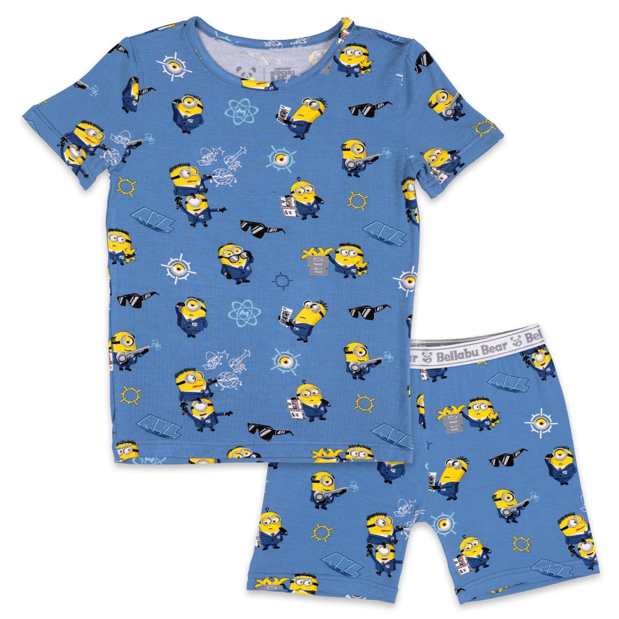 Despicable Me 4: Minions Anti-Villain League Bamboo Kids Pajama Short Set - HoneyBug
