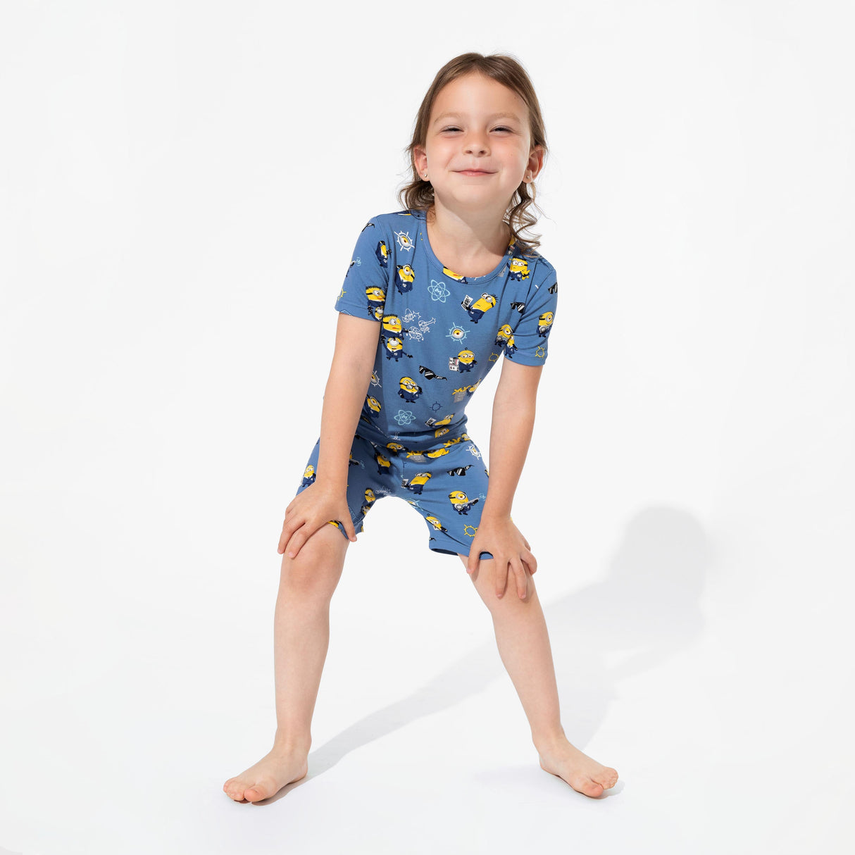 Despicable Me 4: Minions Anti-Villain League Bamboo Kids Pajama Short Set - HoneyBug