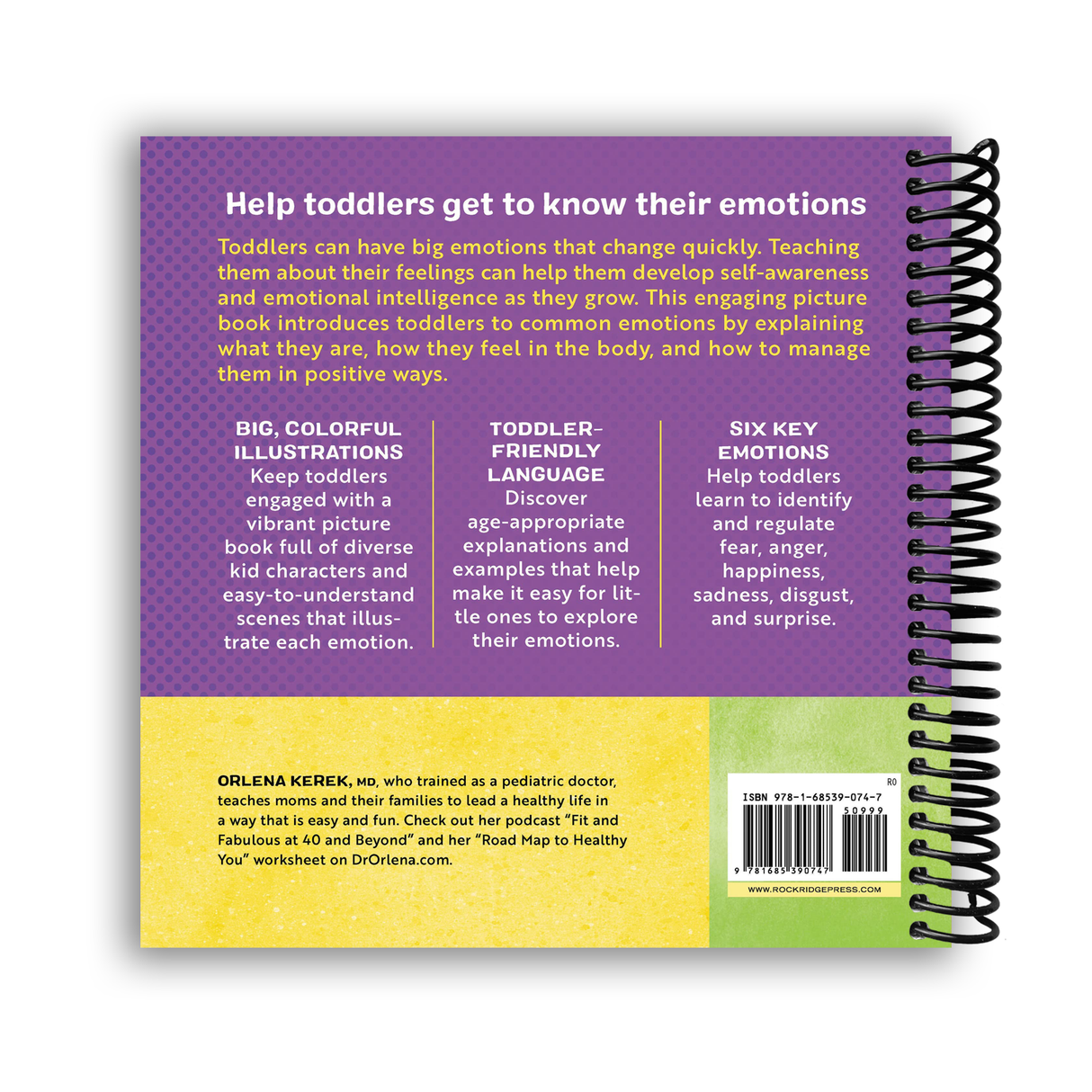 My First Book of Emotions for Toddlers (Spiral Bound) - HoneyBug