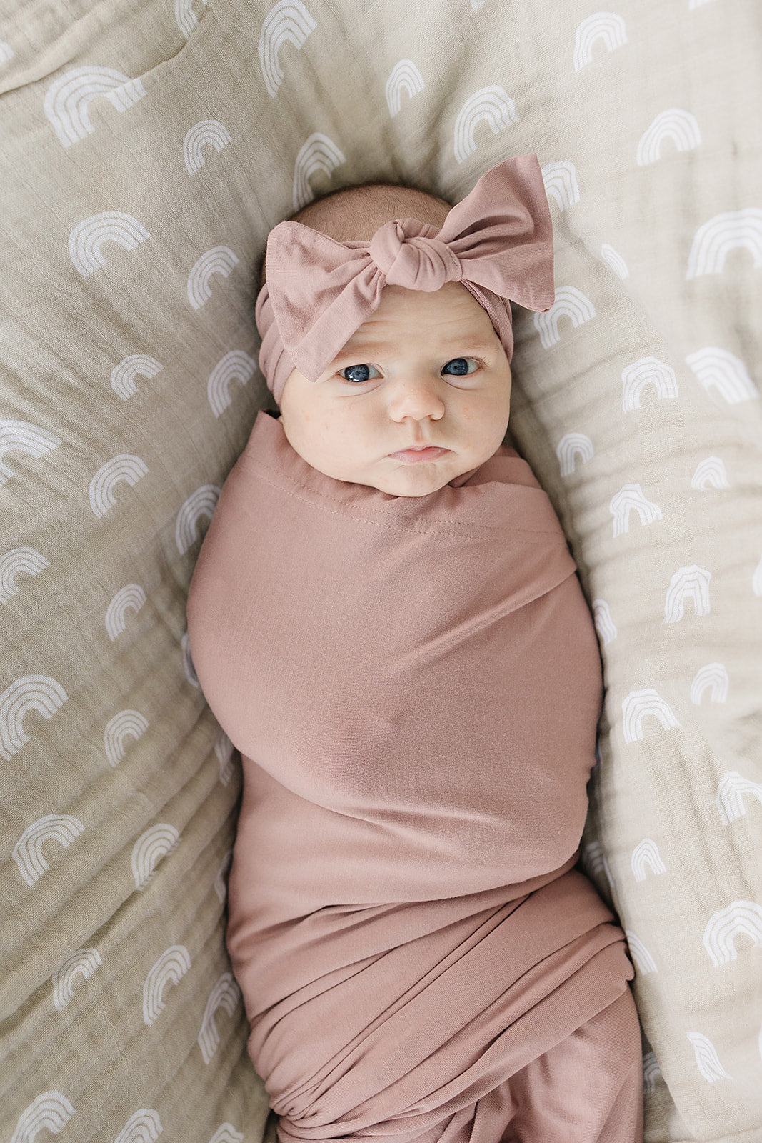 Dusty Rose Bamboo Head Wrap - HoneyBug
