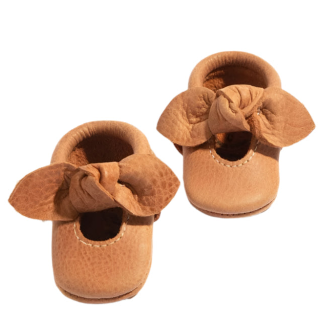 Newborn Zion Knotted Bow Baby Shoe - HoneyBug