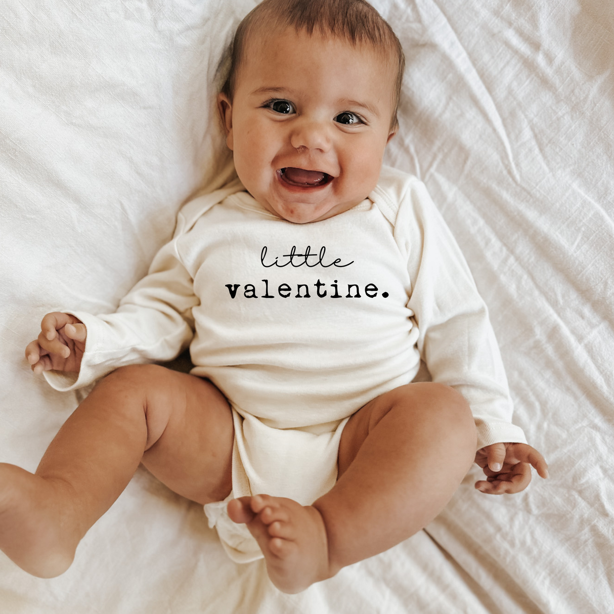 Little Valentine Organic Baby Bodysuit Long Sleeve