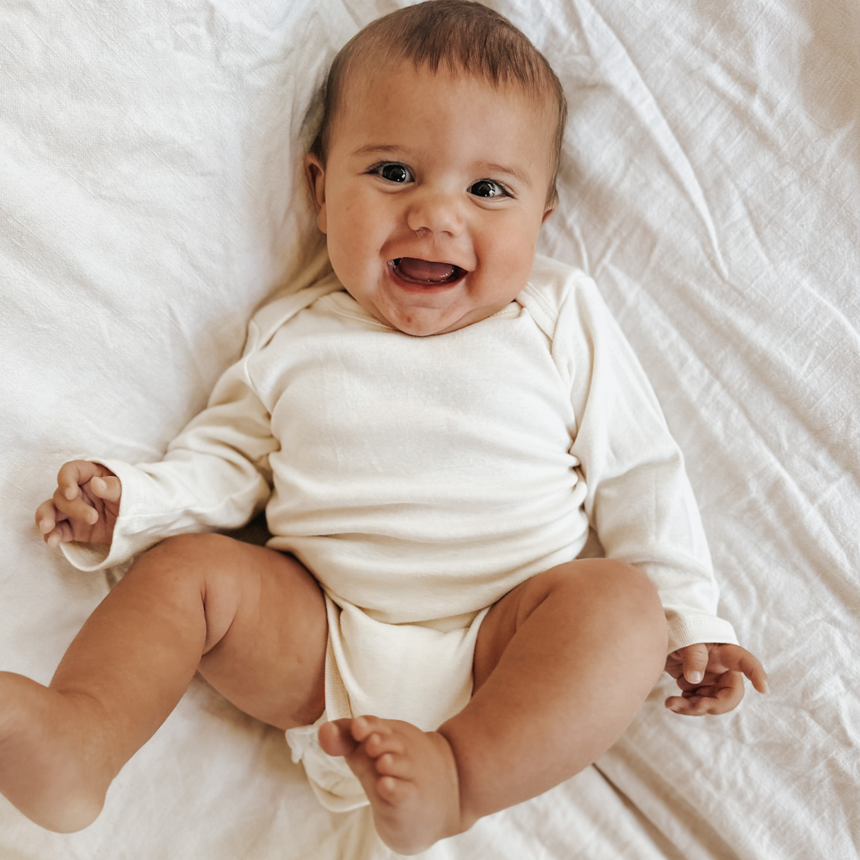3 Pack - Organic Baby Bodysuit Long Sleeve