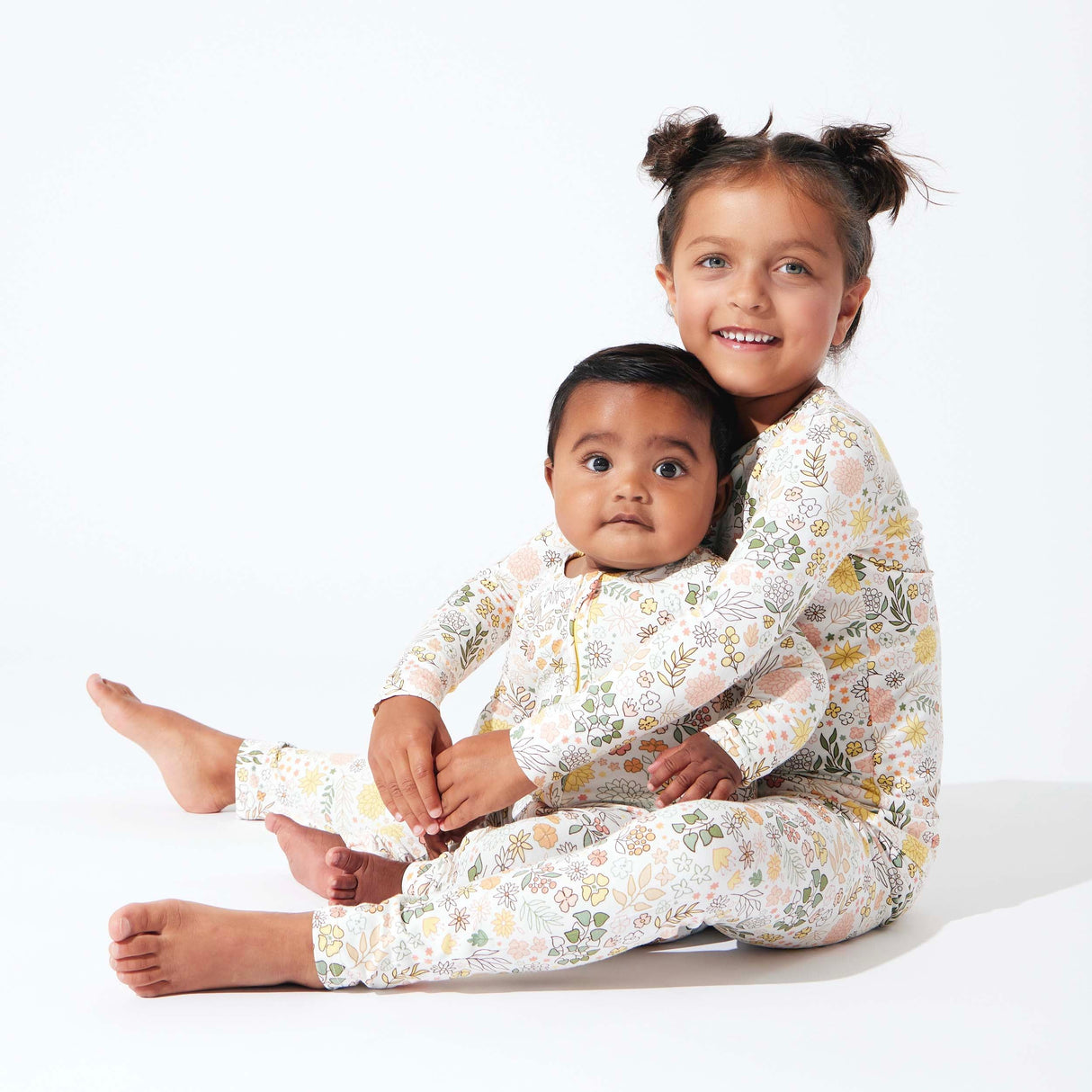 Fall Floral Bamboo Convertible Footie - HoneyBug