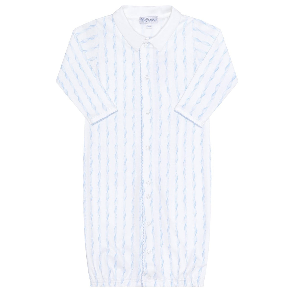 Blue Twirls Converter Gown - HoneyBug