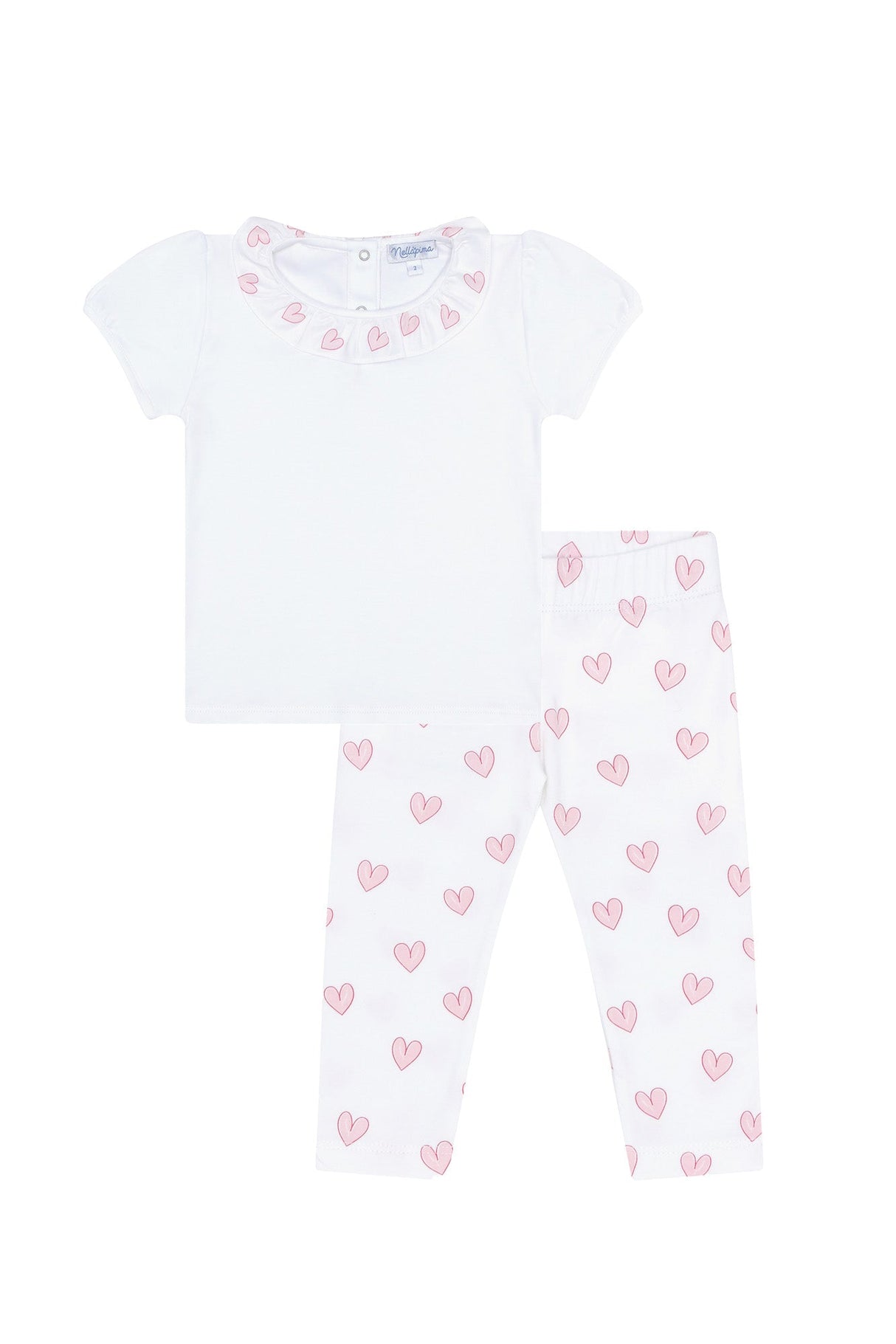 Pink Heart Tee-Leggings Set - HoneyBug