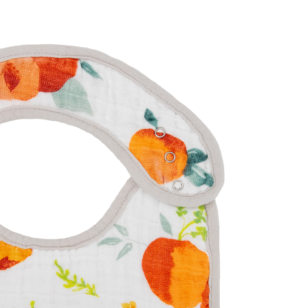 Cotton Muslin Classic Bib 3 Pack - Georgia Peach - HoneyBug