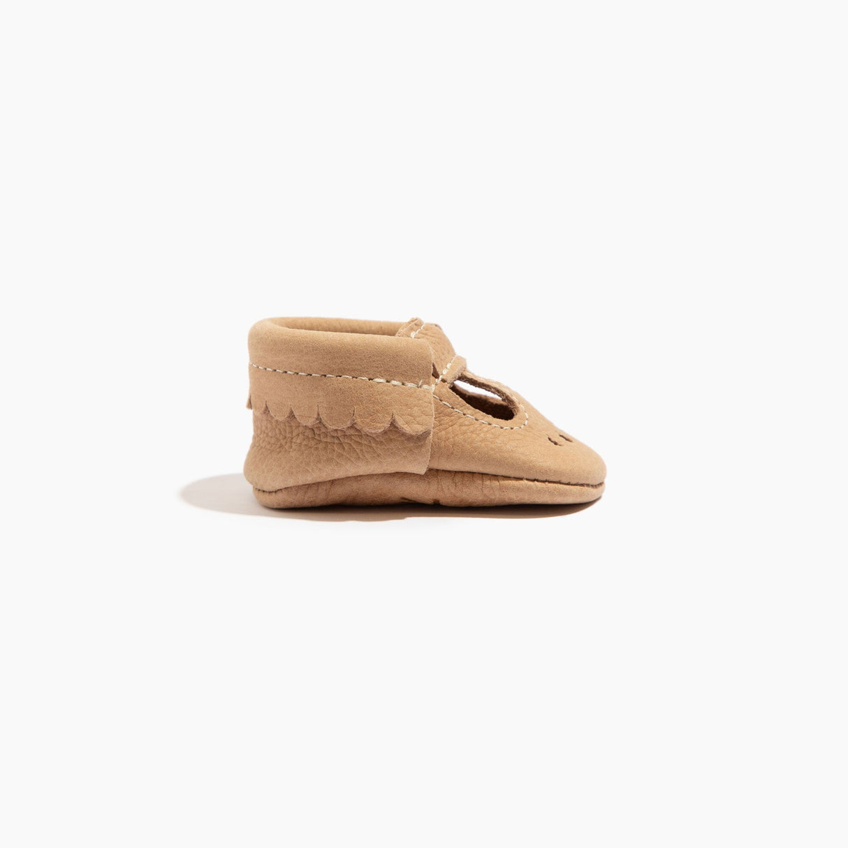 Newborn Weathered Brown Mary Jane Baby Shoe - HoneyBug