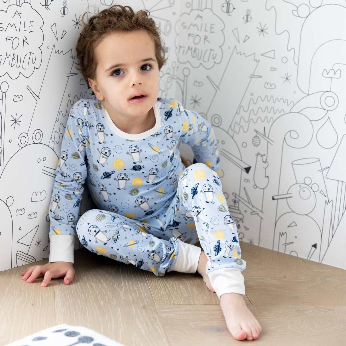 Organic Kids Pajamas - Space Bears