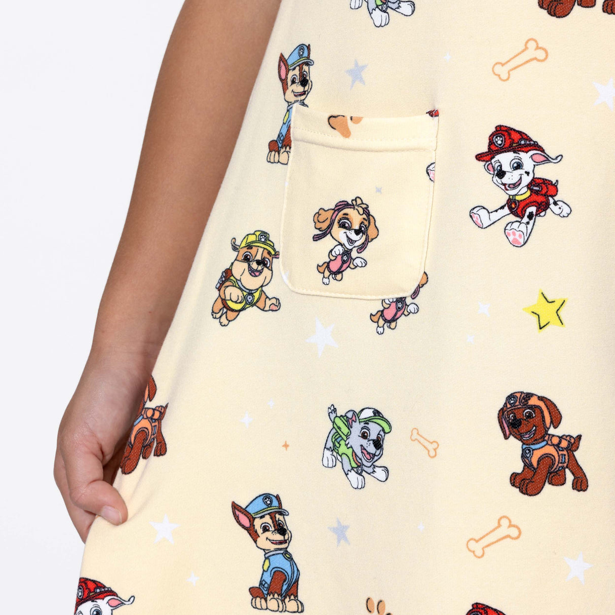PAW Patrol: Classic Bamboo Terry Daywear Girls' Short Sleeve Dress - HoneyBug