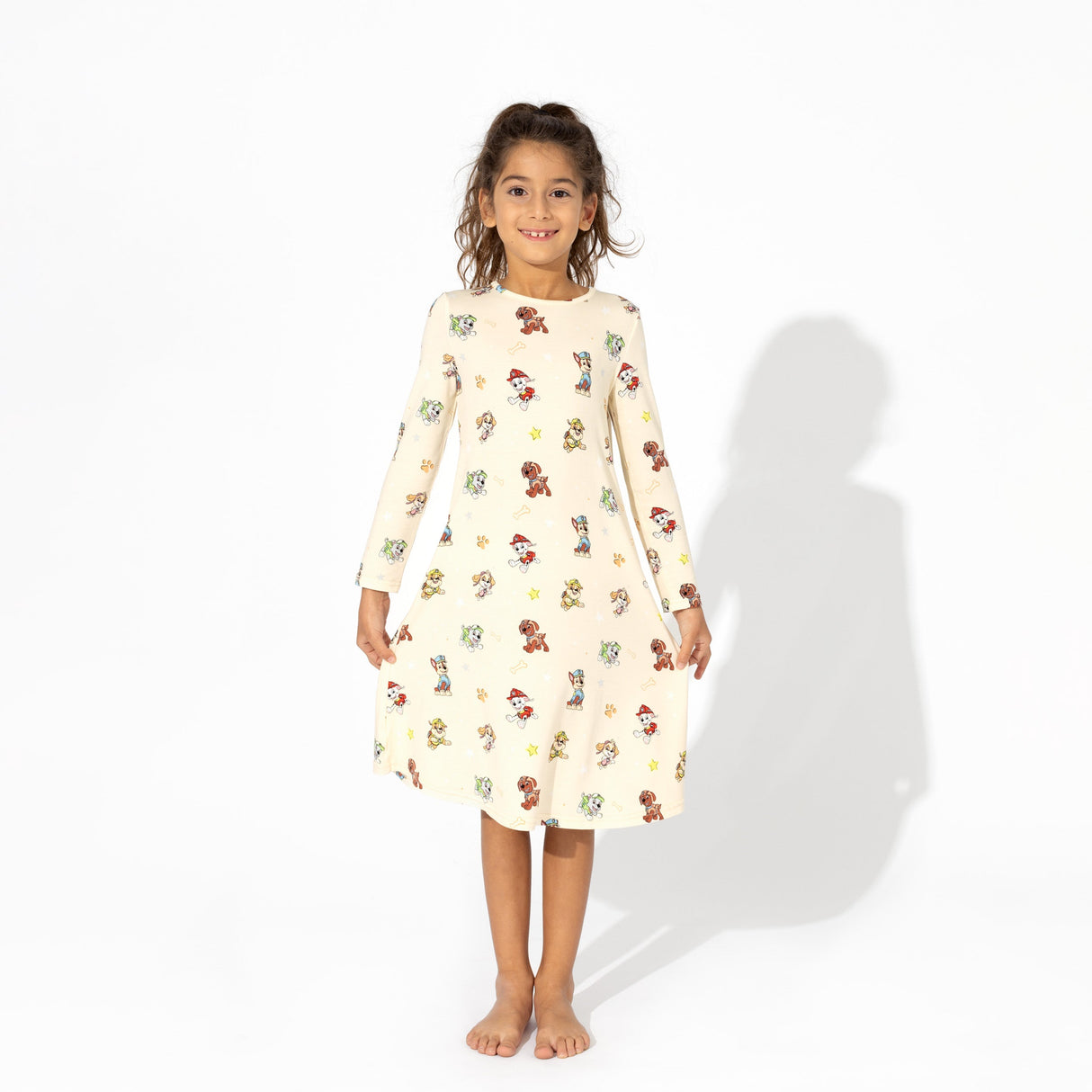 PAW Patrol: Classic Bamboo Girls' Long Sleeve Dress - HoneyBug