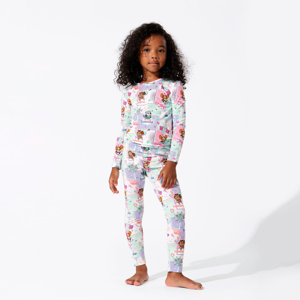 PAW Patrol: Comic Girl Pups Bamboo Kids Pajamas - HoneyBug