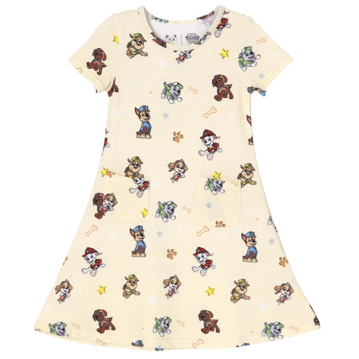 PAW Patrol: Classic Bamboo Terry Daywear Girls' Short Sleeve Dress - HoneyBug