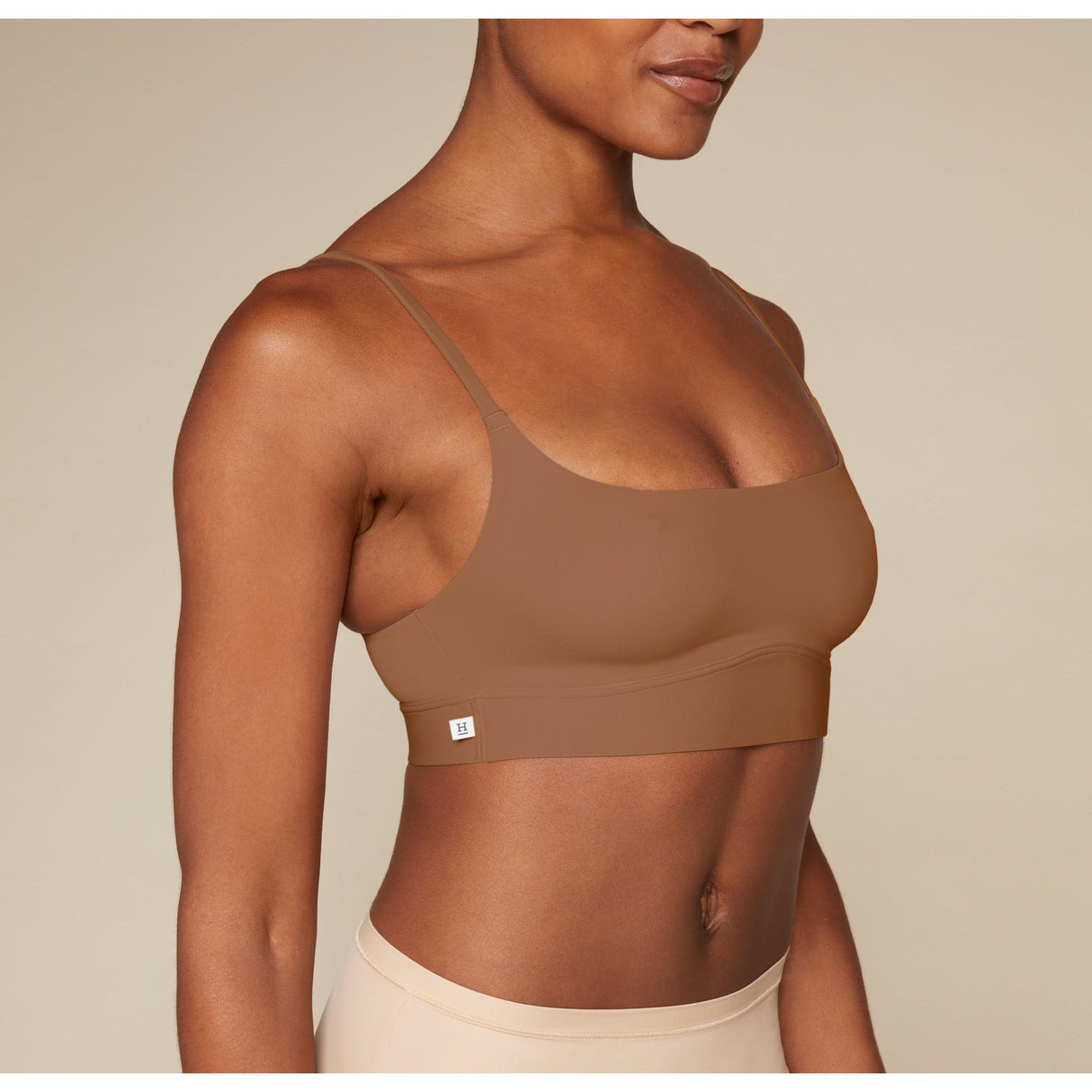 Bliss Scoop Bralette - Brown - HoneyBug