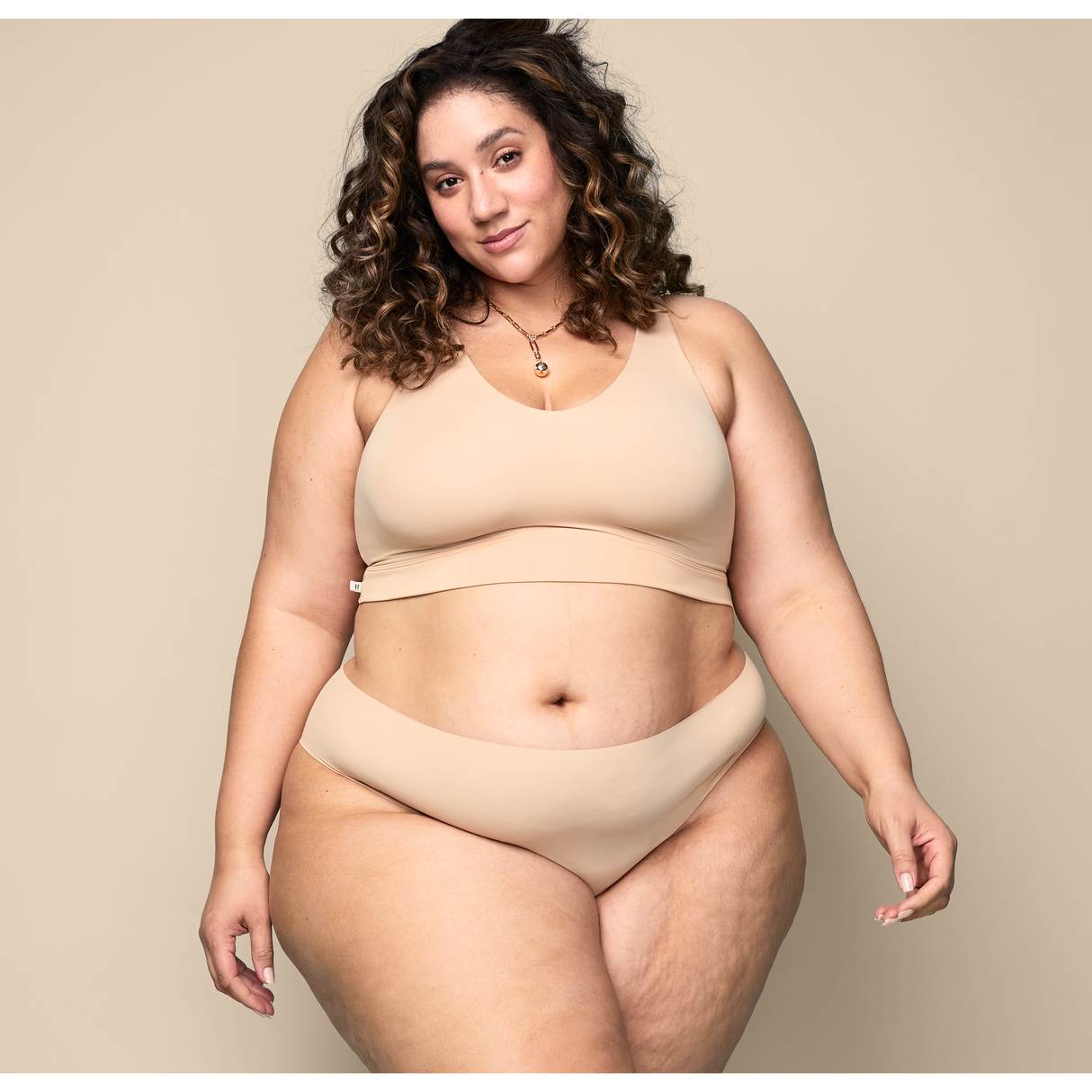 Bliss Bralette - Beige - HoneyBug