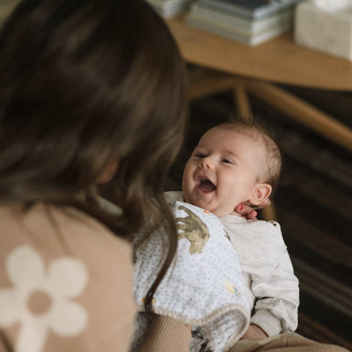 Cotton Muslin Burp Cloth 2 Pack - Party Animals - HoneyBug