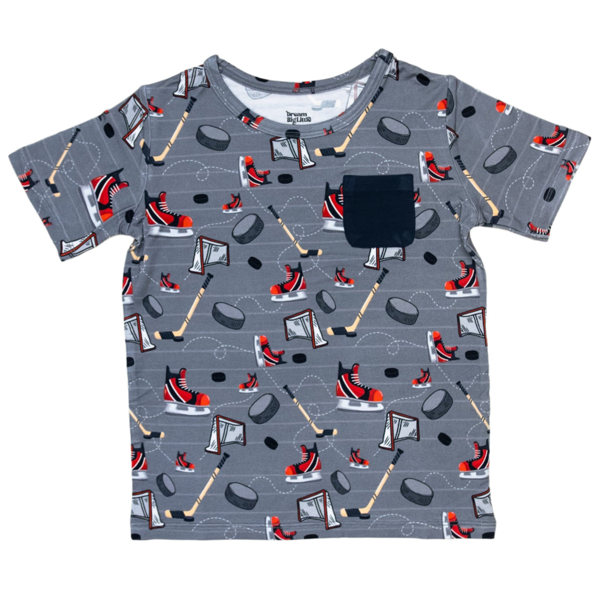 AT THE RINK DREAM POCKET TEE - HoneyBug