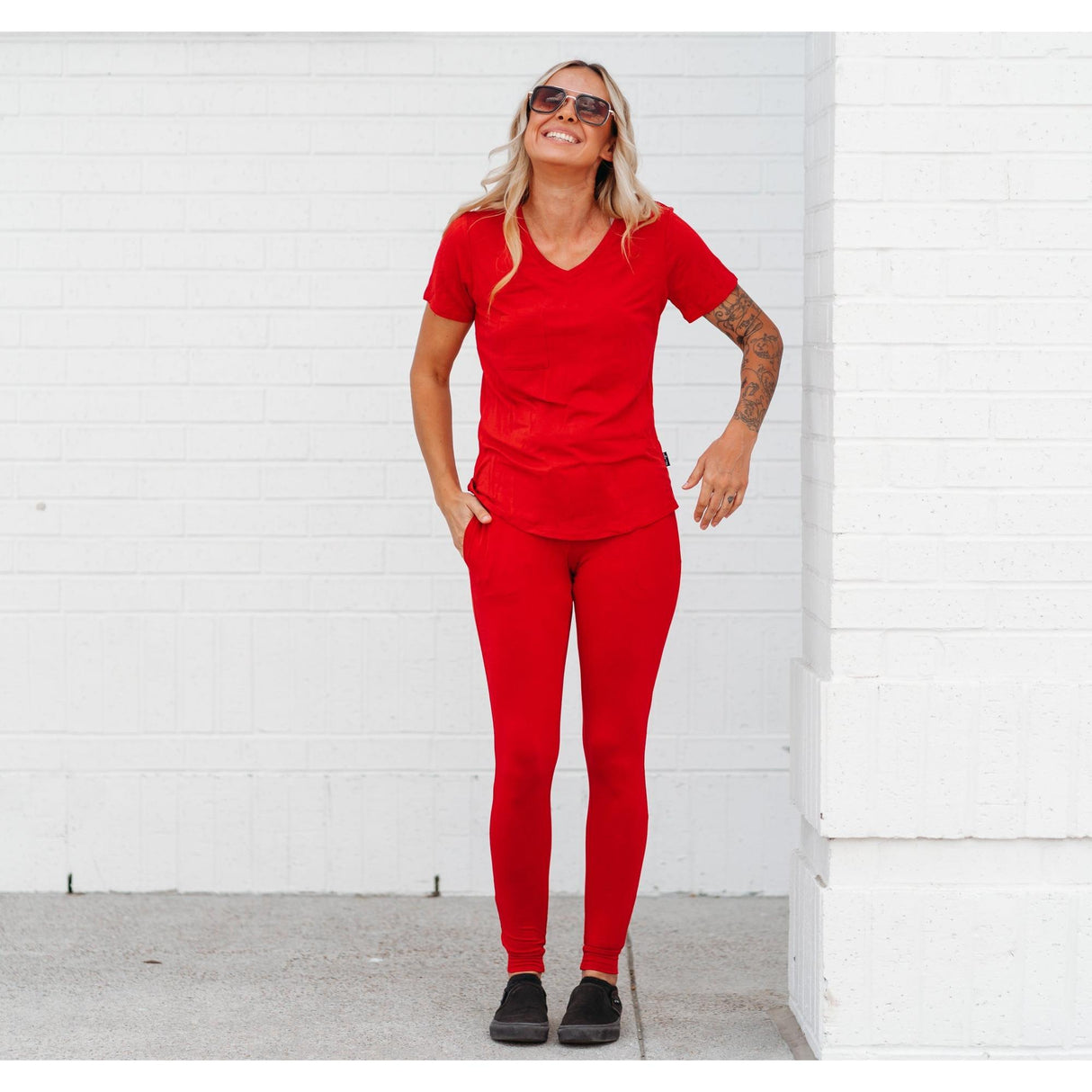 MAMA JOGGERS- Red - HoneyBug