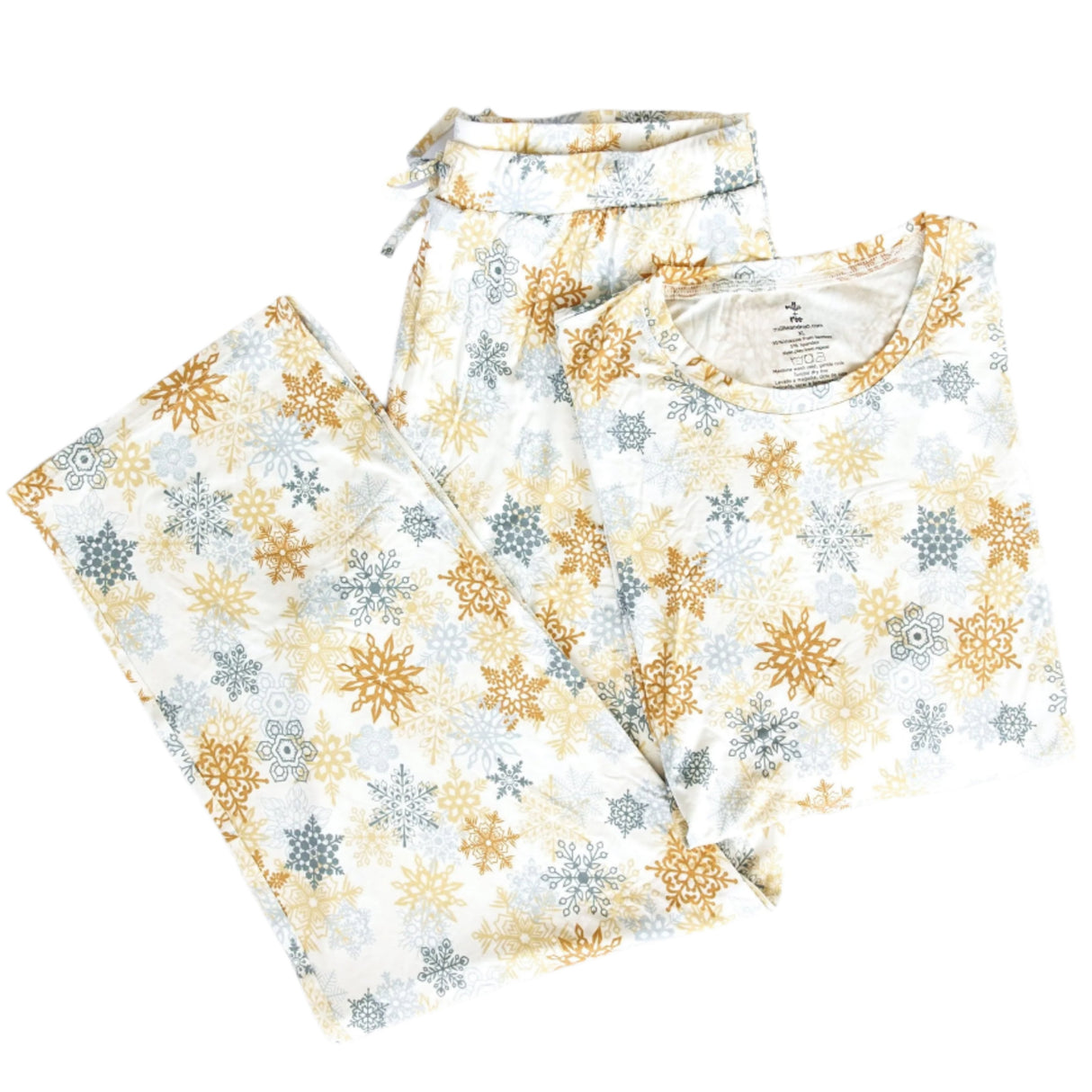 MEN'S PAJAMA SET- Snowflakes - HoneyBug