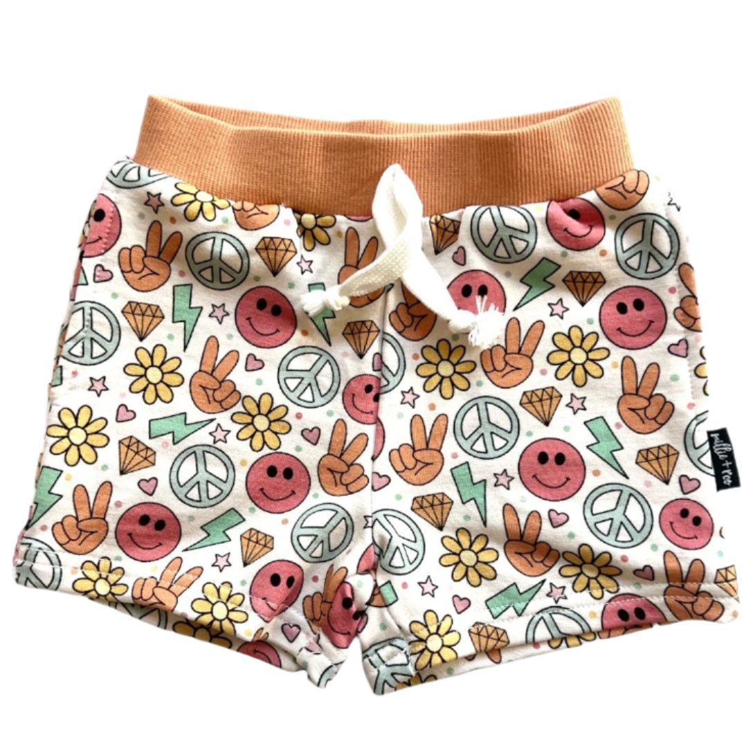 BAMBOO JOGGER SHORTS- Groovy Summer - HoneyBug