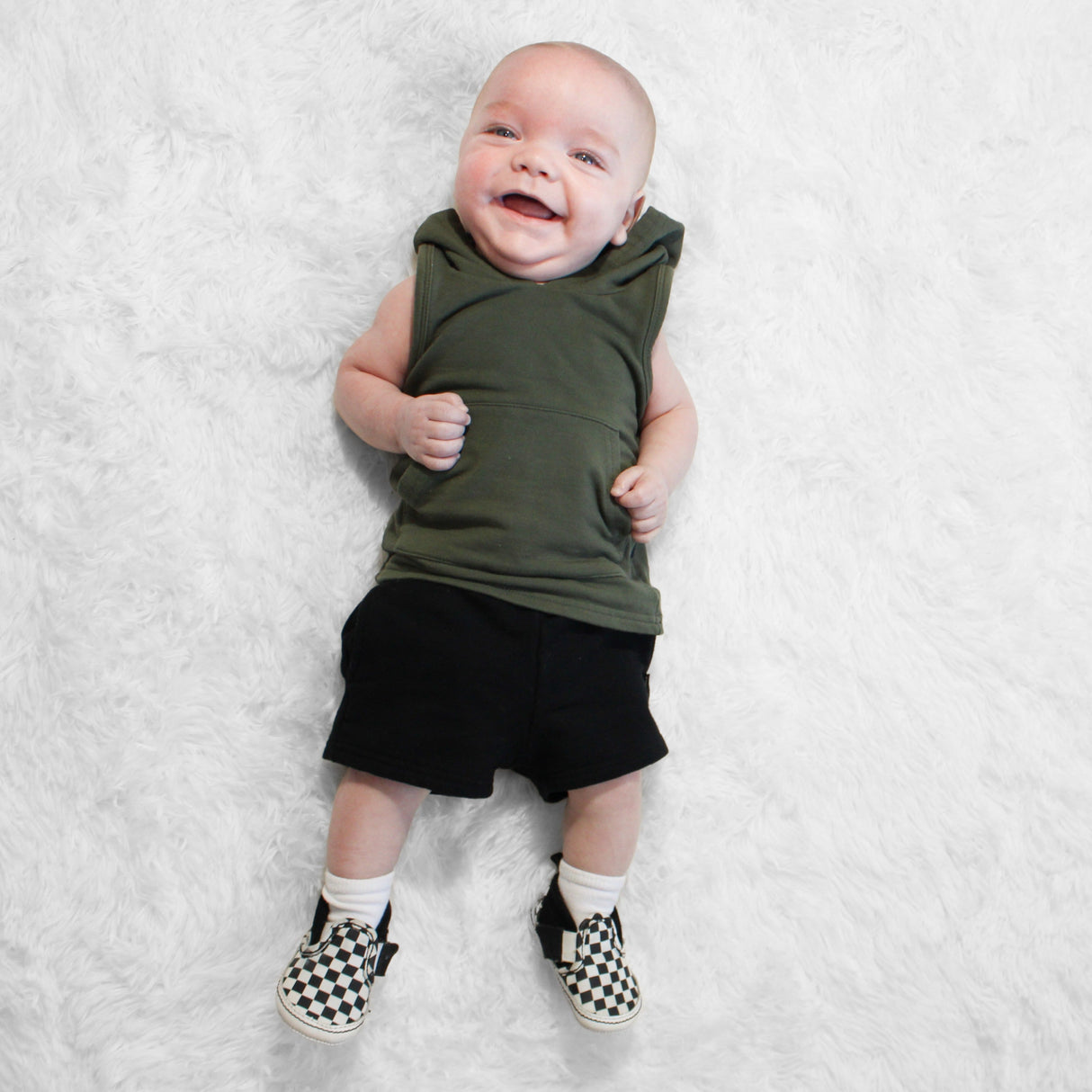 BAMBOO JOGGER SHORTS- Midnight Black - HoneyBug