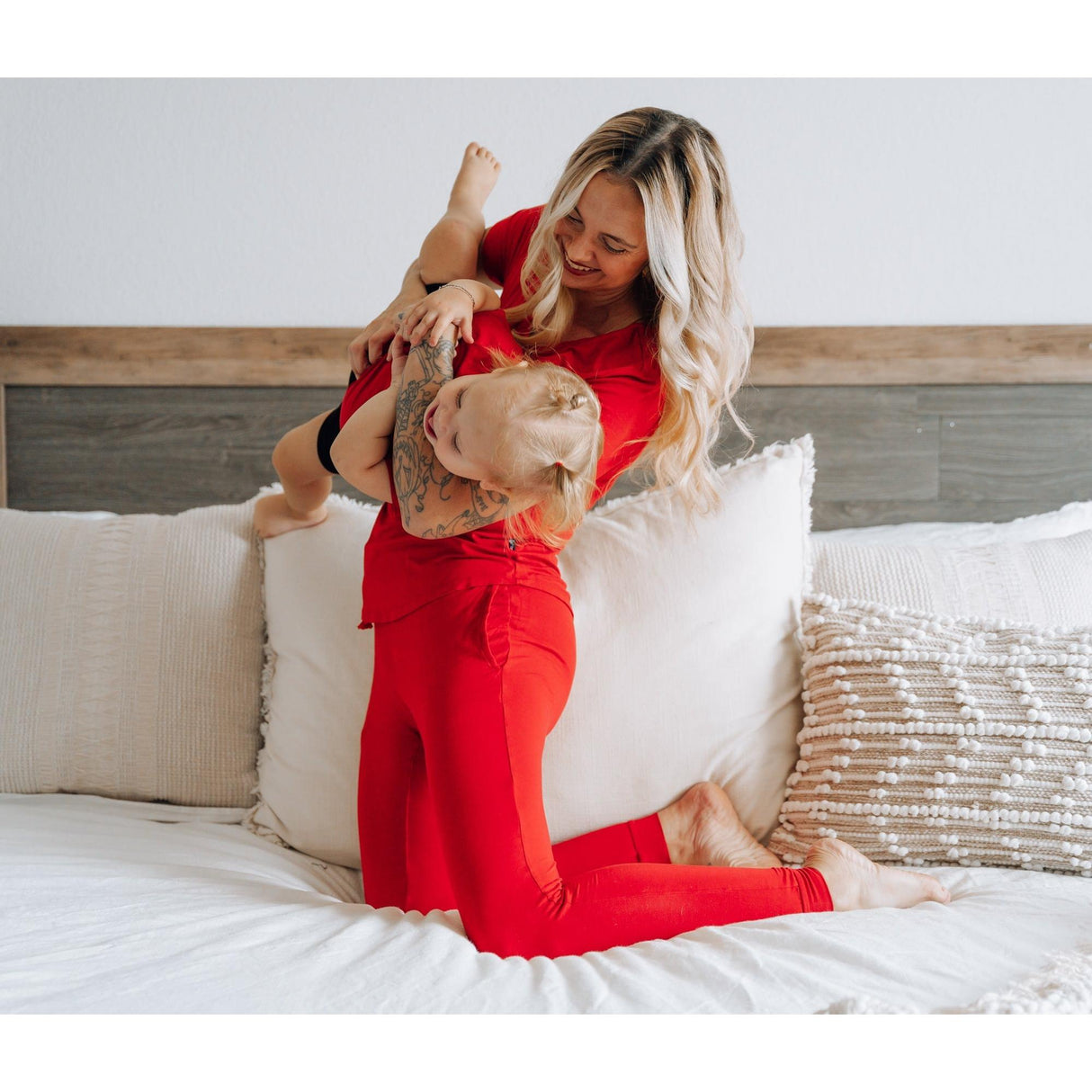 MAMA JOGGERS- Red - HoneyBug