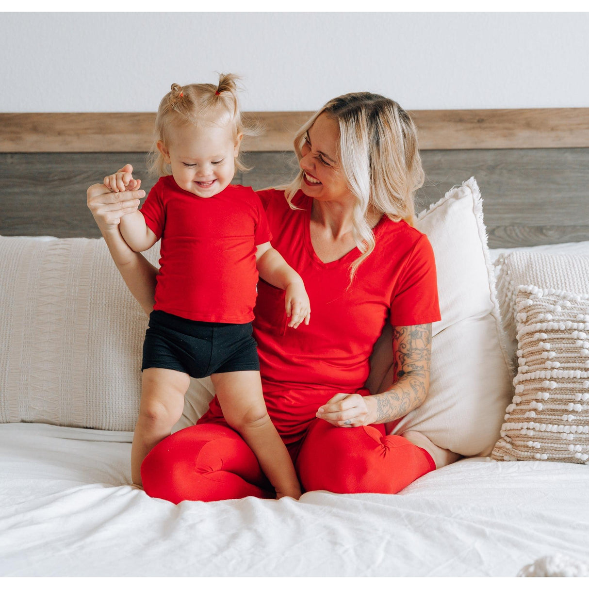 MAMA JOGGERS- Red - HoneyBug