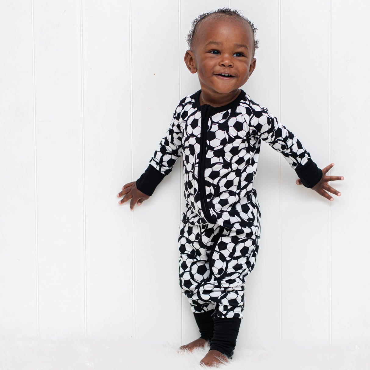 ZIP ROMPER - Soccer - HoneyBug