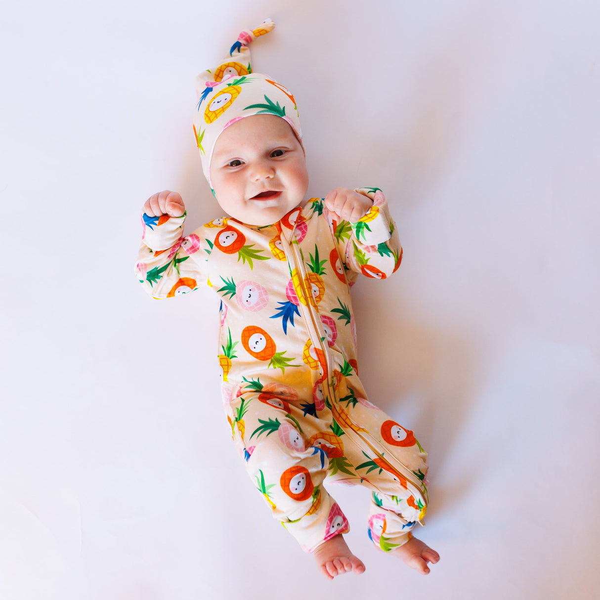 ZIP ROMPER - Kawaii Pineapple - HoneyBug