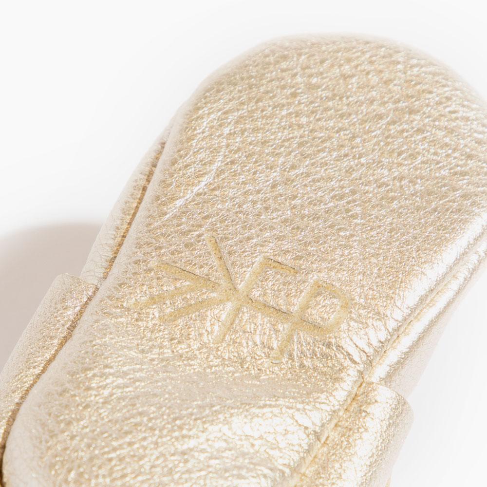 Platinum Mary Jane Baby Shoe - HoneyBug