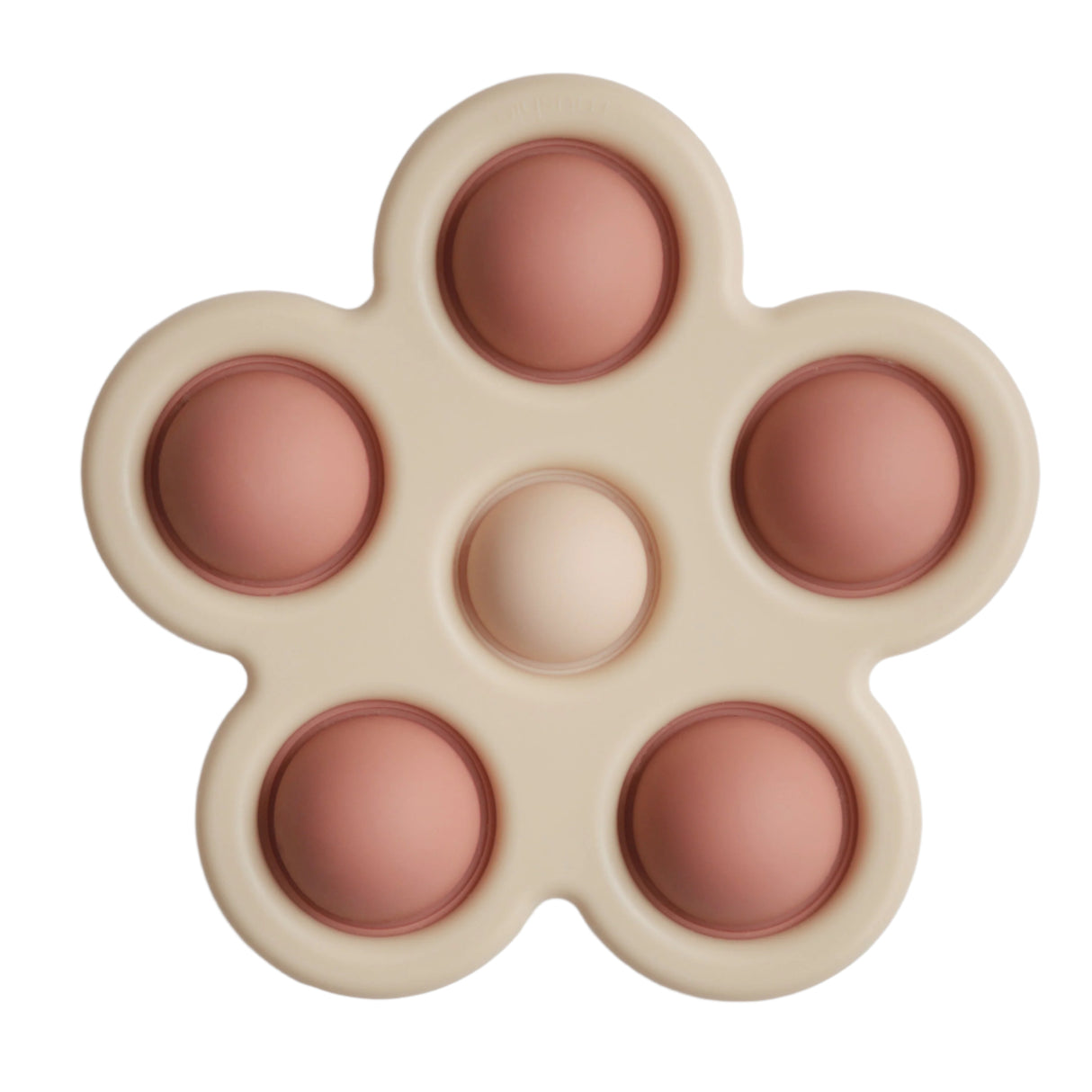 Flower Press Toy - Rose/Blush/Shifting Sand - HoneyBug