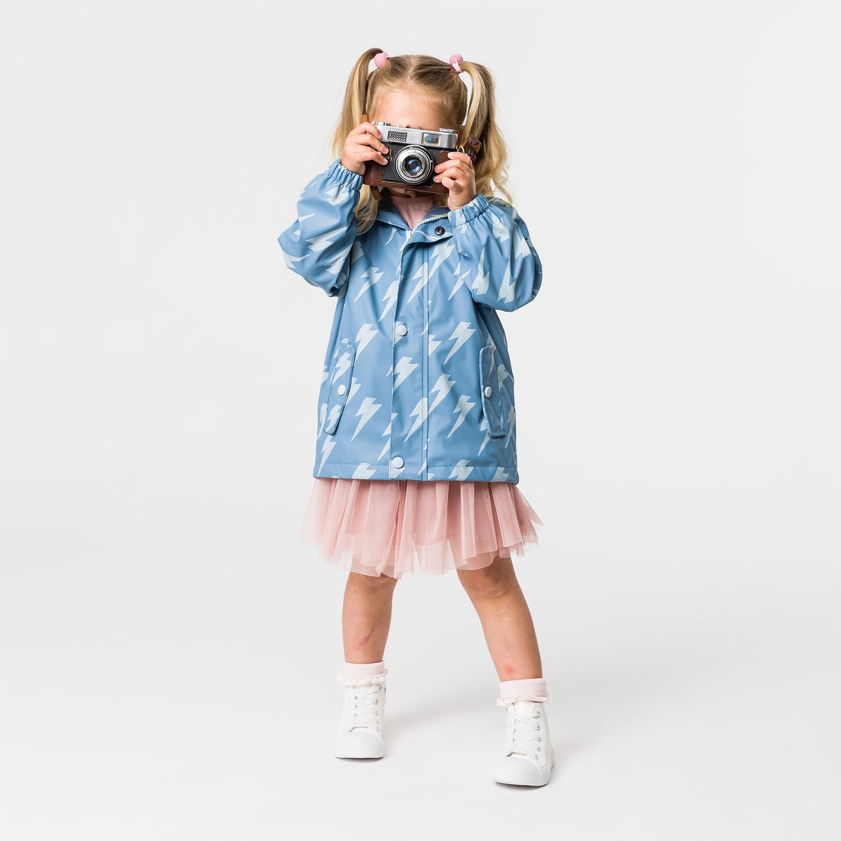 Lightning Bolt Recycled Waterproof Raincoat - HoneyBug