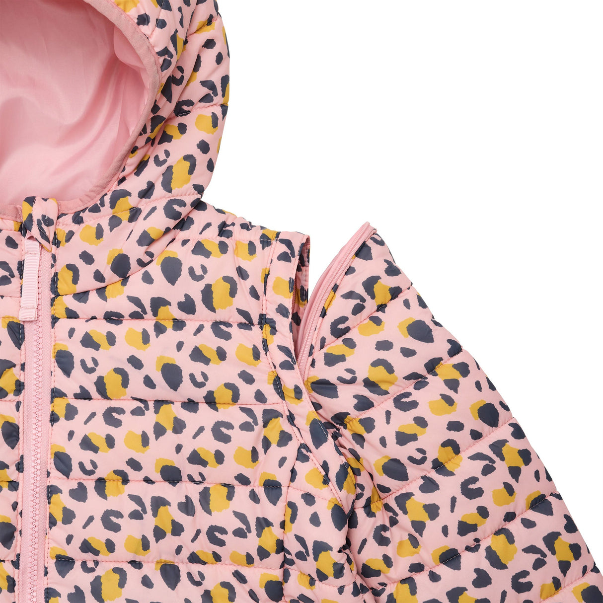 Leopard Love 2 in 1 Puffer Jacket - HoneyBug