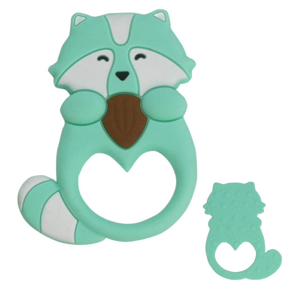 Baby Raccoon Silicone Teething Toy - HoneyBug