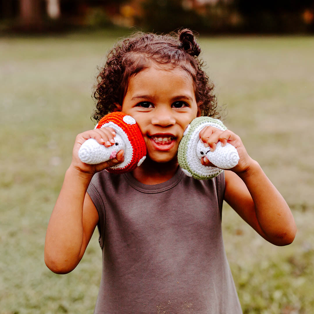 Friendly Mushroom Rattle - HoneyBug