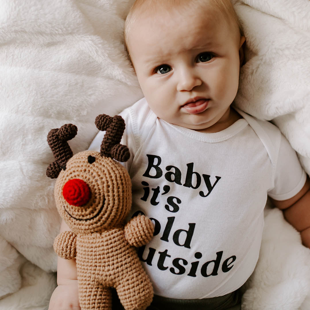 Rudolph Reindeer Rattle - HoneyBug