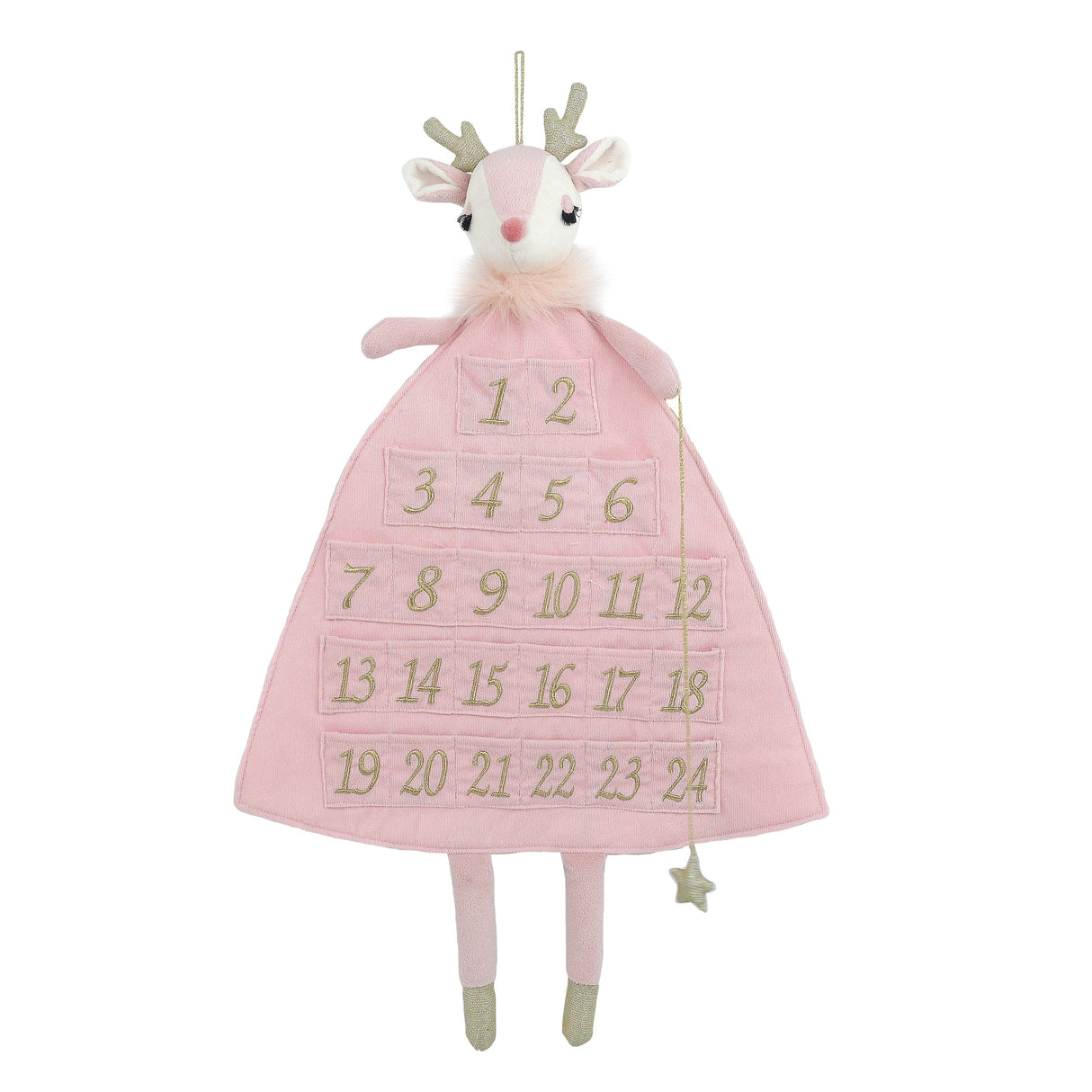 Pink Reindeer Advent Calendar - HoneyBug