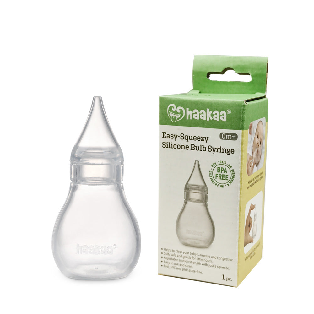 Haakaa Easy-Squeezy Silicone Bulb Syringe (0m+) - HoneyBug