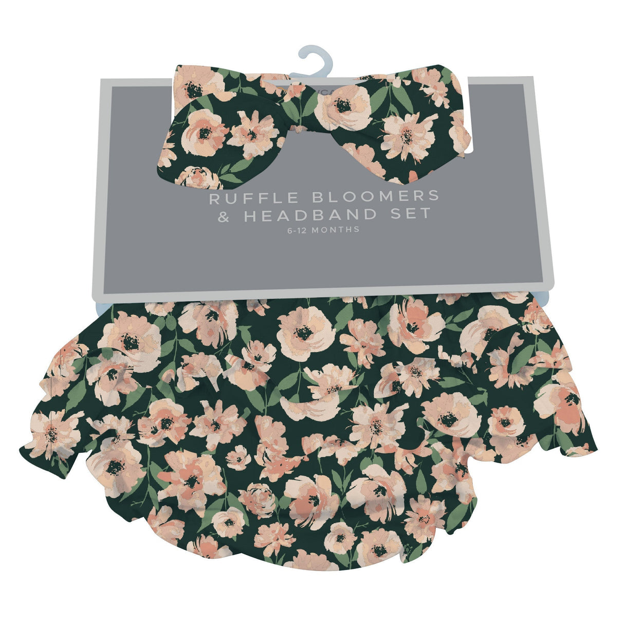Canyon Sunset Flowers Ruffle Bloomers and Headband Set - HoneyBug