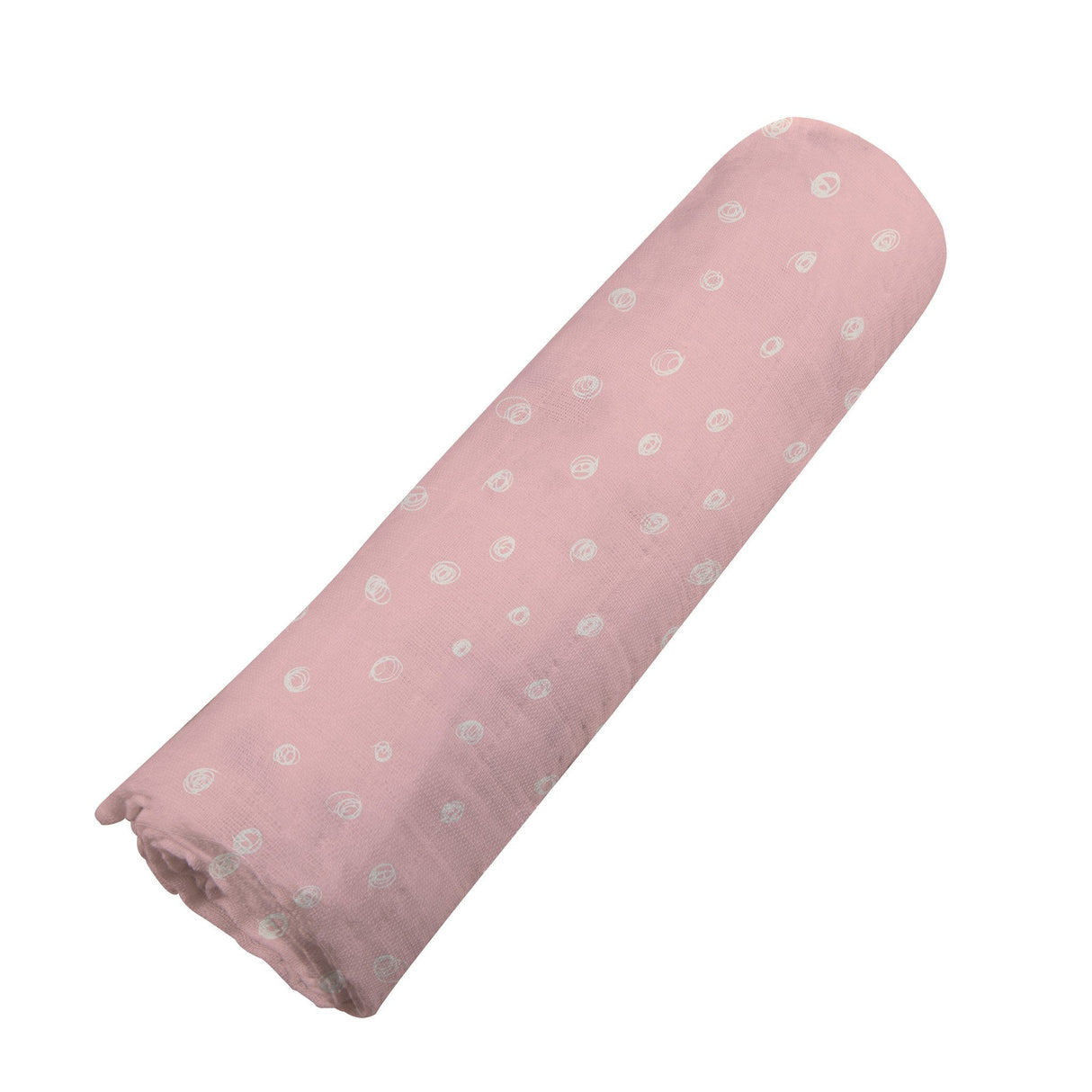 Pink Pearl Polka Dot Bamboo Swaddle - HoneyBug